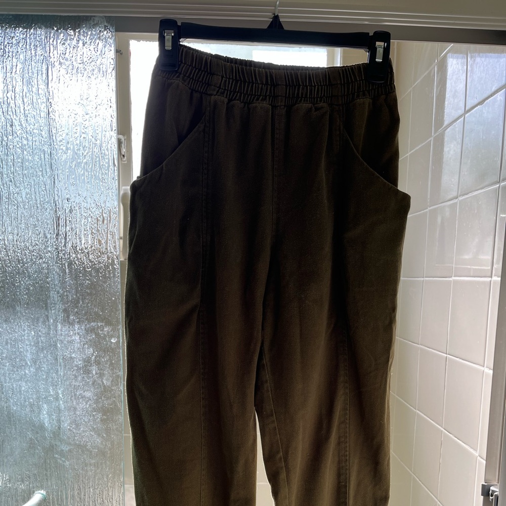 Elizabeth Suzann Clydes 2S Cotton Twill Olive - Picture 5 of 5
